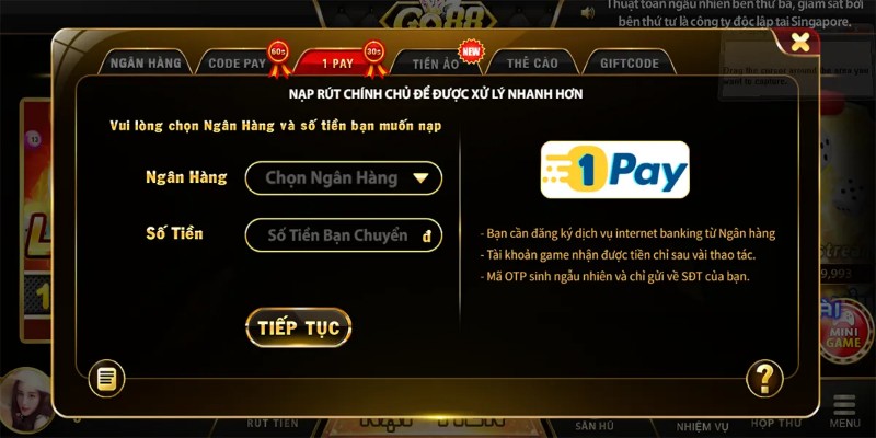 Một số hình thức nhận thưởng tại cổng Go88